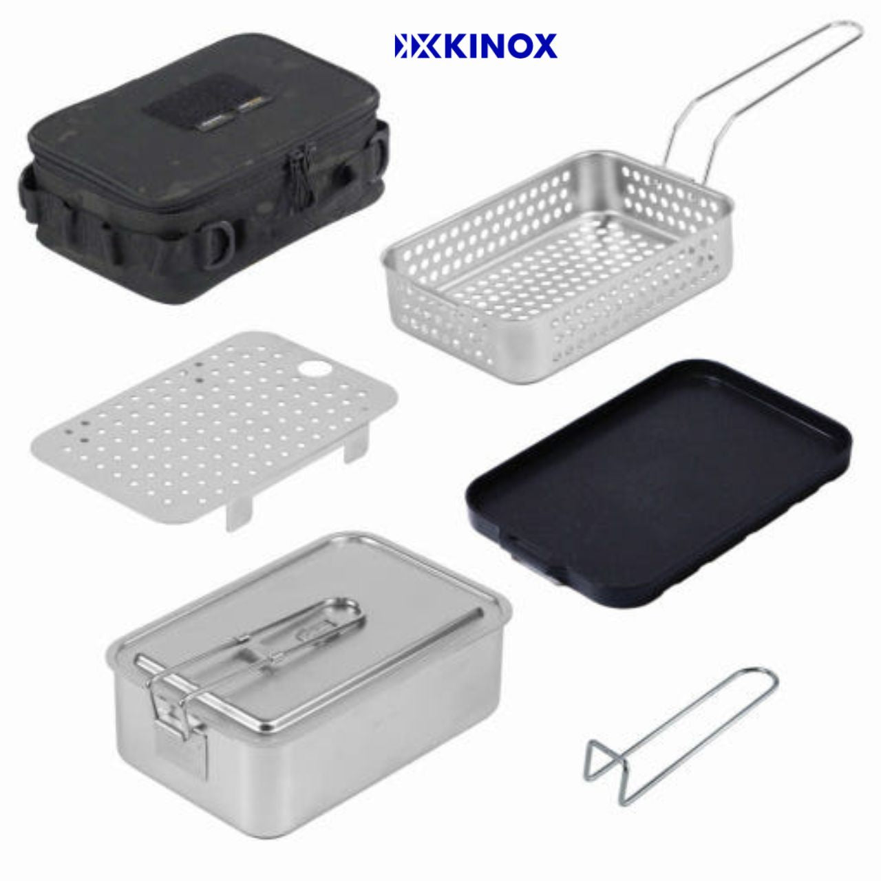[Kinox] SUS 304 Camping Cooking Pot Set, Cookware Set