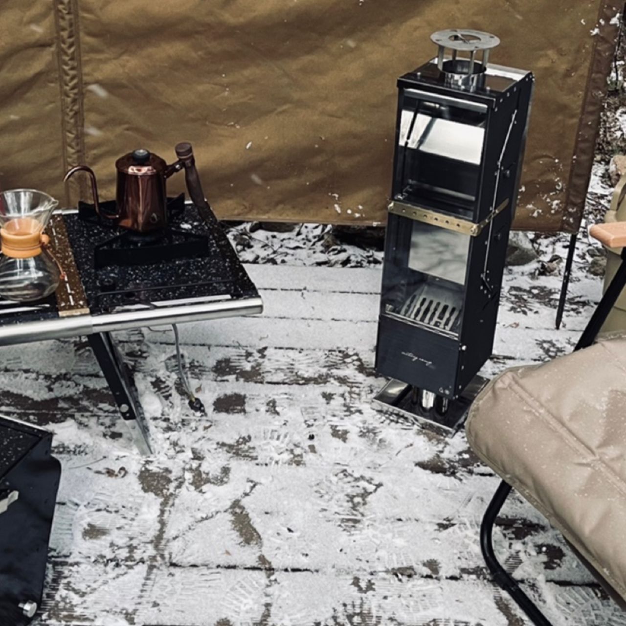 [Victory] Mono Classic Black Pellet Burning Camping Stove