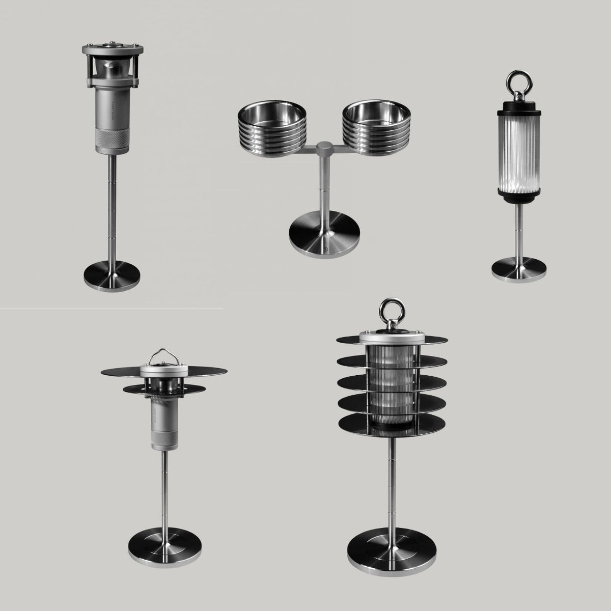 [Kunst Baum] Nessen 110 & Mono  Base Stand for 38explore lantern – Camping Lantern Stand, Height Adjustable