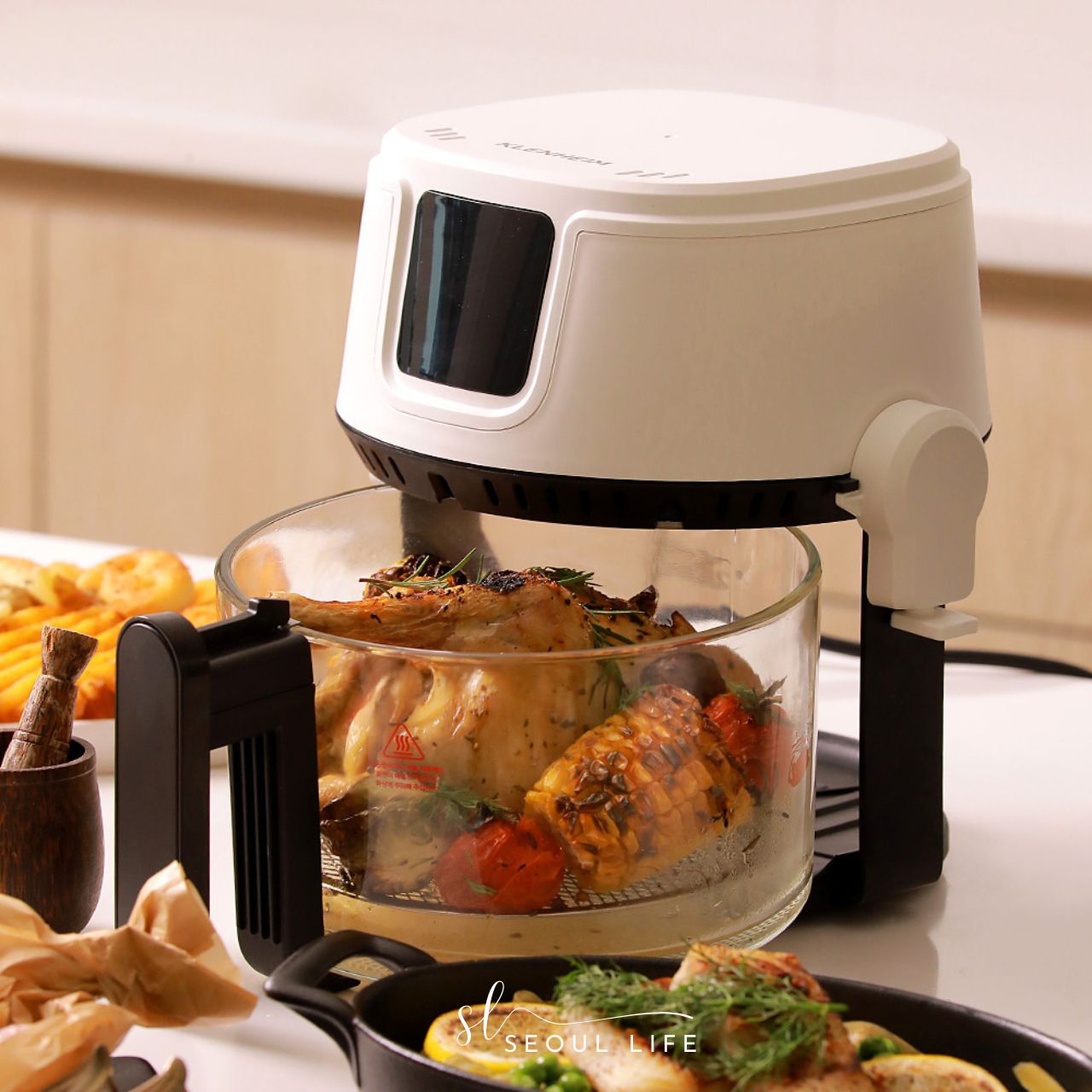 [Klenheim] 2-in-1 Air Fryer with Multi Pan