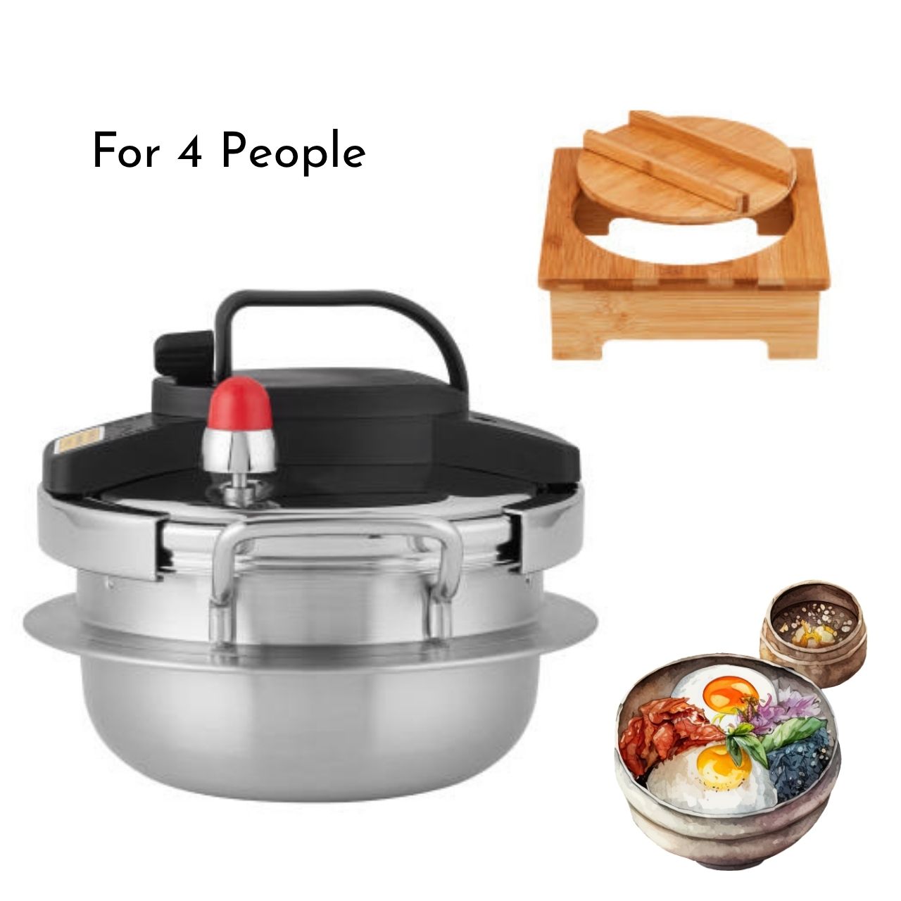 [Green Cook] Korean Rice Cooking Pot/ Pressure pot set