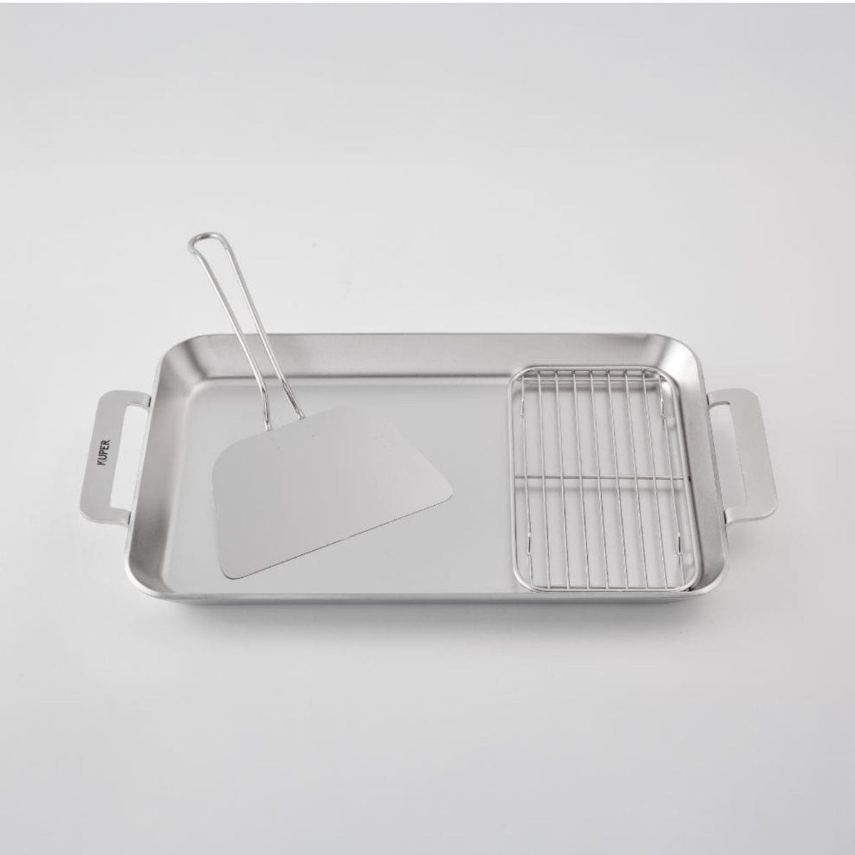 [KUPER]  5-Ply 4T SUS 304 Zero-Polish Rectangular Long Pan