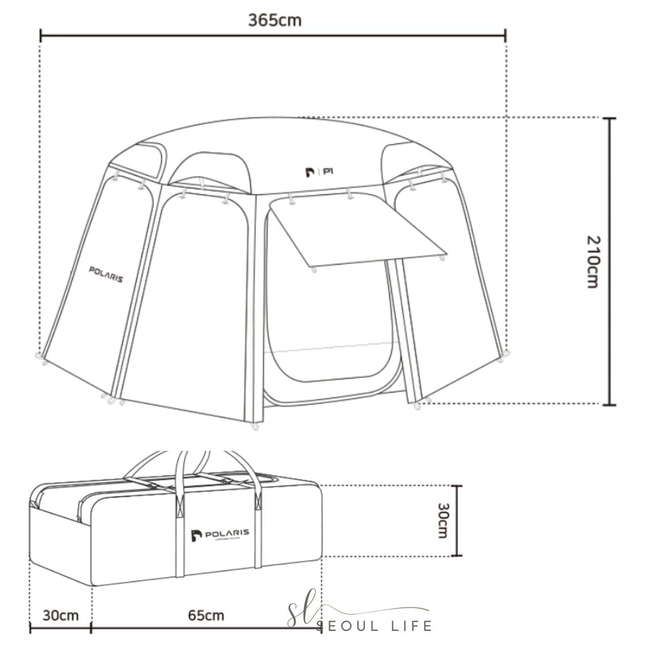 *Polaris* Full fly tent for P1 Pop-up Dome Shelter & Tent