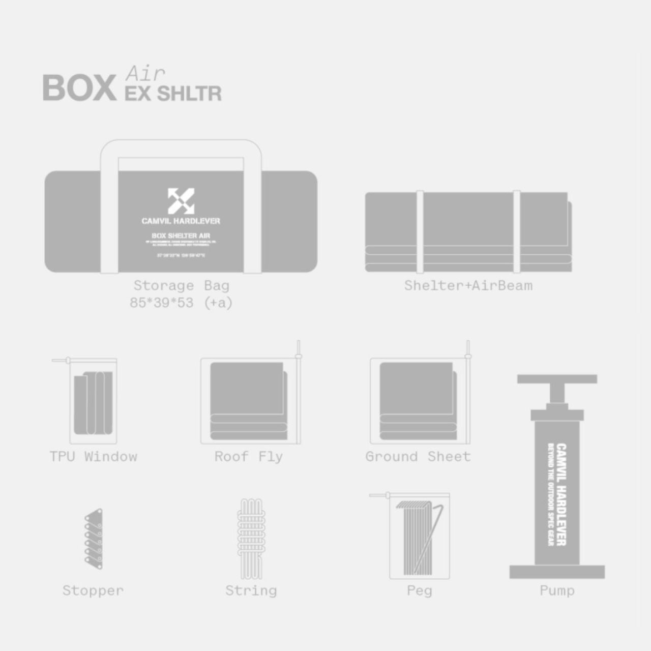 [Camvil] Box Air Tent 18.0, Multi-Use Extendable Air Tent