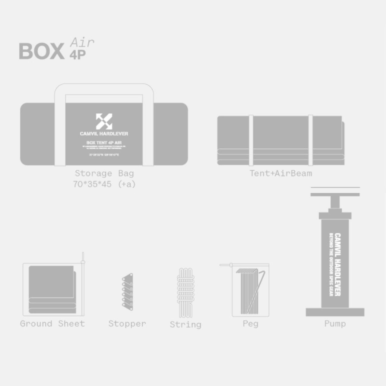 [Camvil] Box Air Tent 18.0, Multi-Use Extendable Air Tent