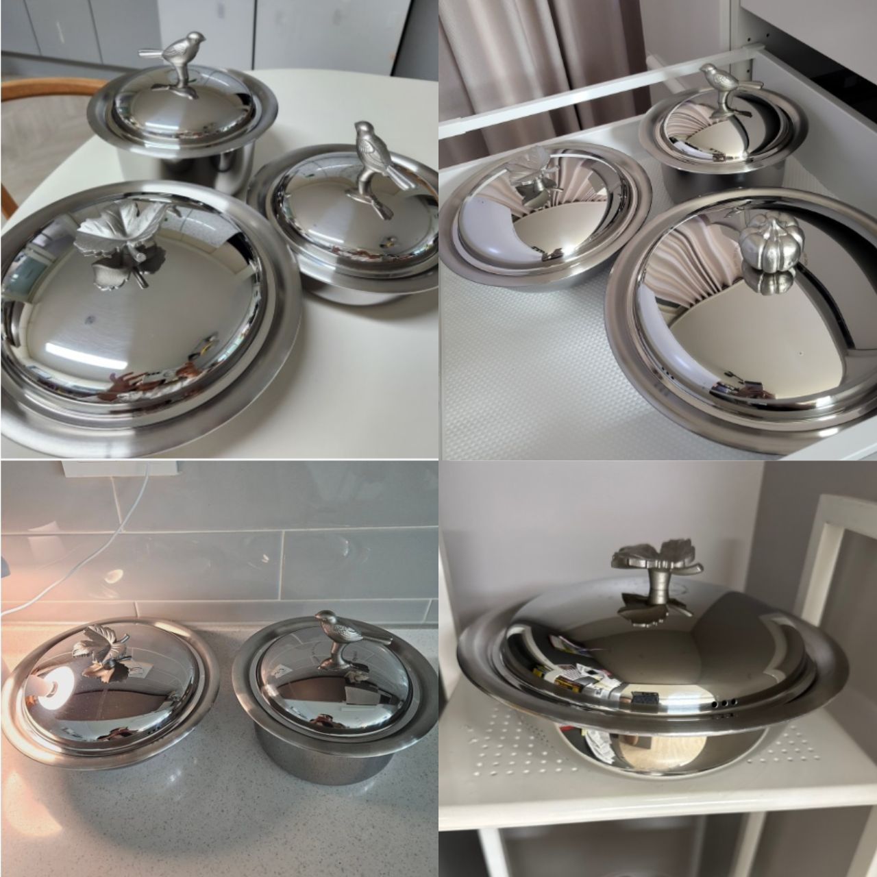 [finnilo] 316ti Stainless Stew Pot with Roaster Pan (Pumpkin)