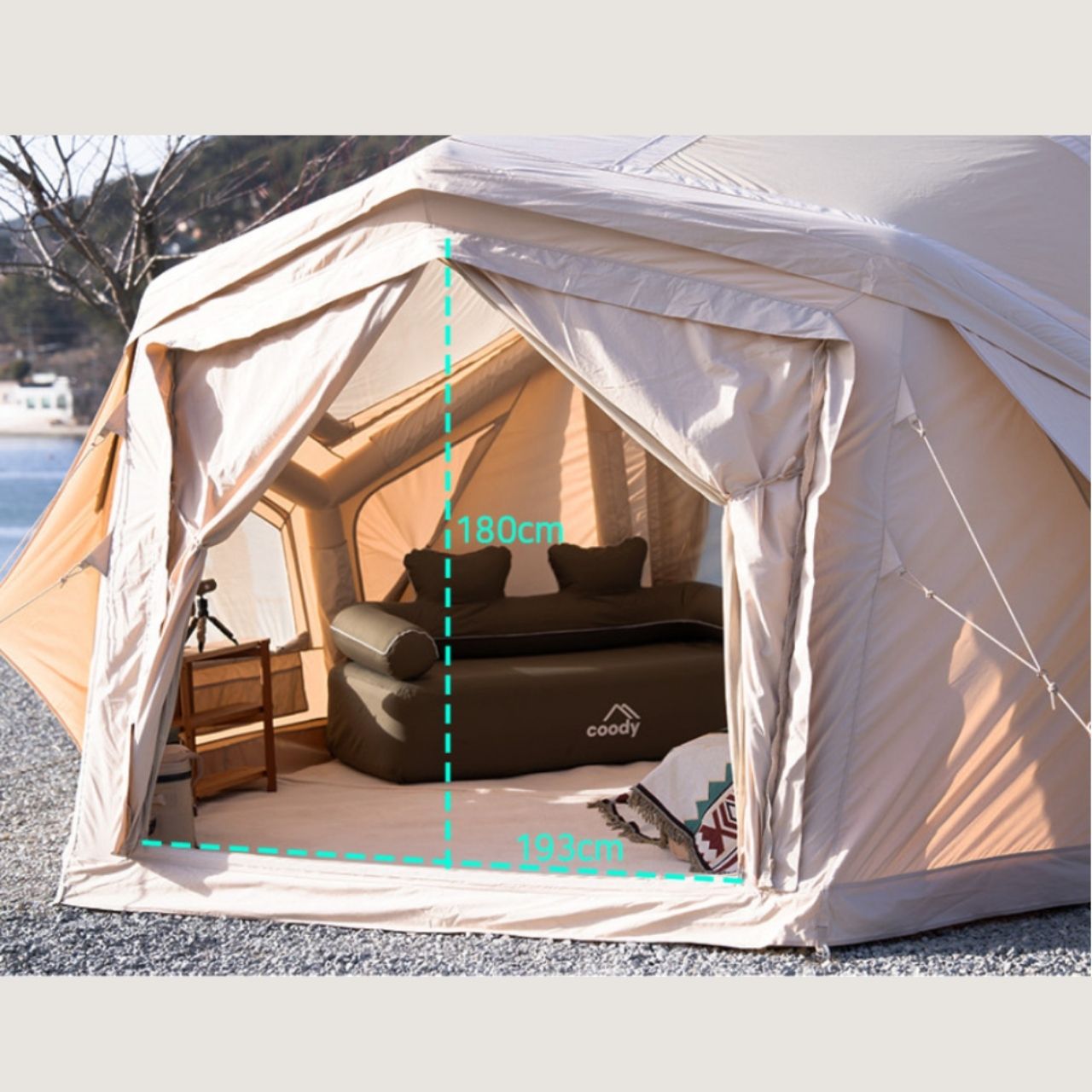 [Coody] Bestona Air Tent, Family Tent with Tarp