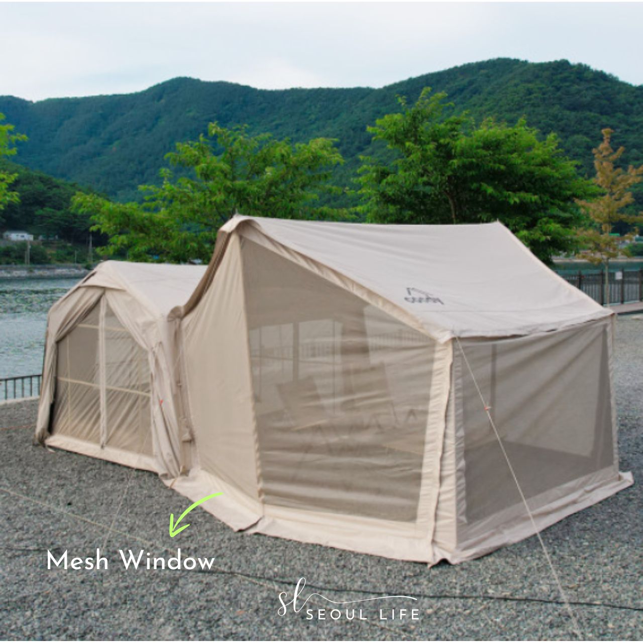 [Coody] Air Tent Wave, Beige & Khaki Colors