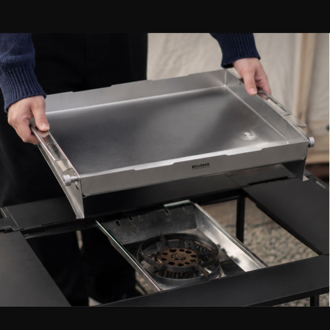 [BellRock] Height-Adjustable IGT Teppanyaki  Griddle Pan Set