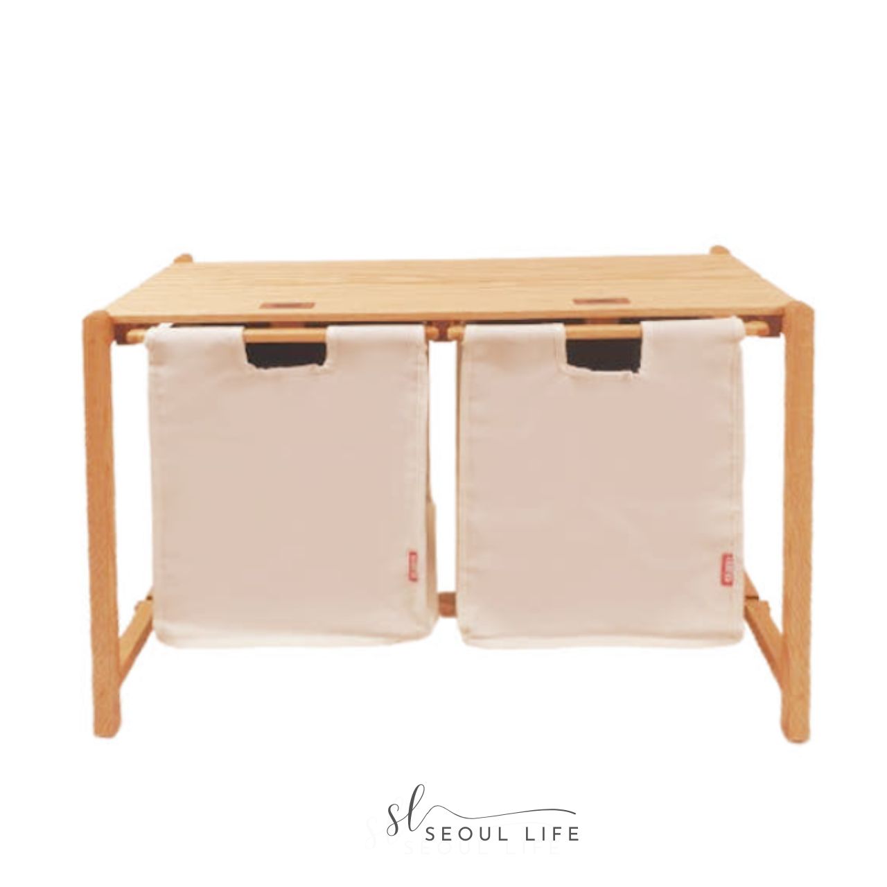[HealBreathe] Wooden Camping Side Table, Camping Basket, Storage Table, Shelf