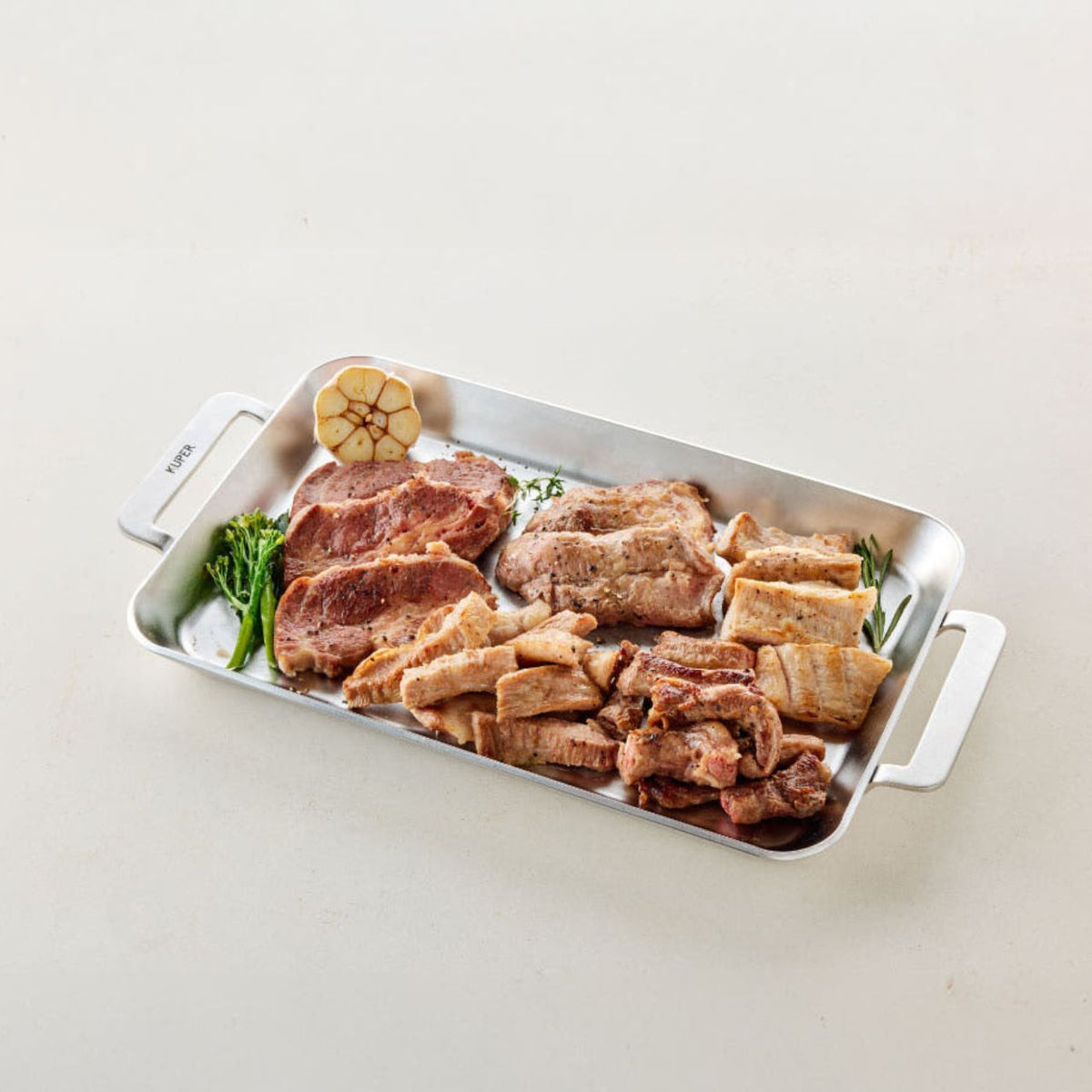 [KUPER]  5-Ply 4T SUS 304 Zero-Polish Rectangular Long Pan