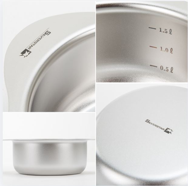 [Silverstar] 316 STS Stainless Pot & Lid Set