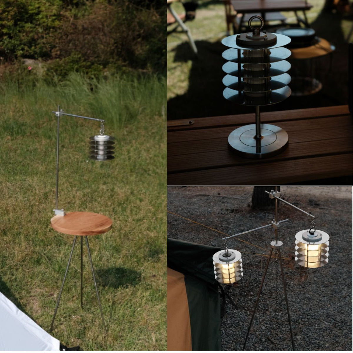 [Kunst Baum] Nessen 110 & Mono  Base Stand for 38explore lantern – Camping Lantern Stand, Height Adjustable