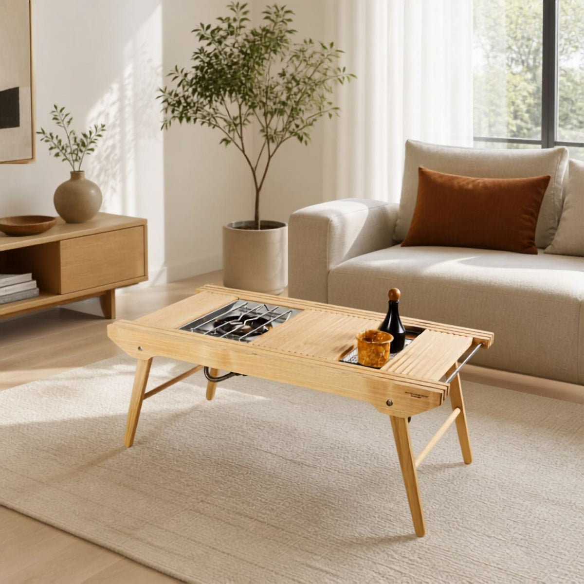 [Machen] Versatile Modular Wooden Camping Living Table