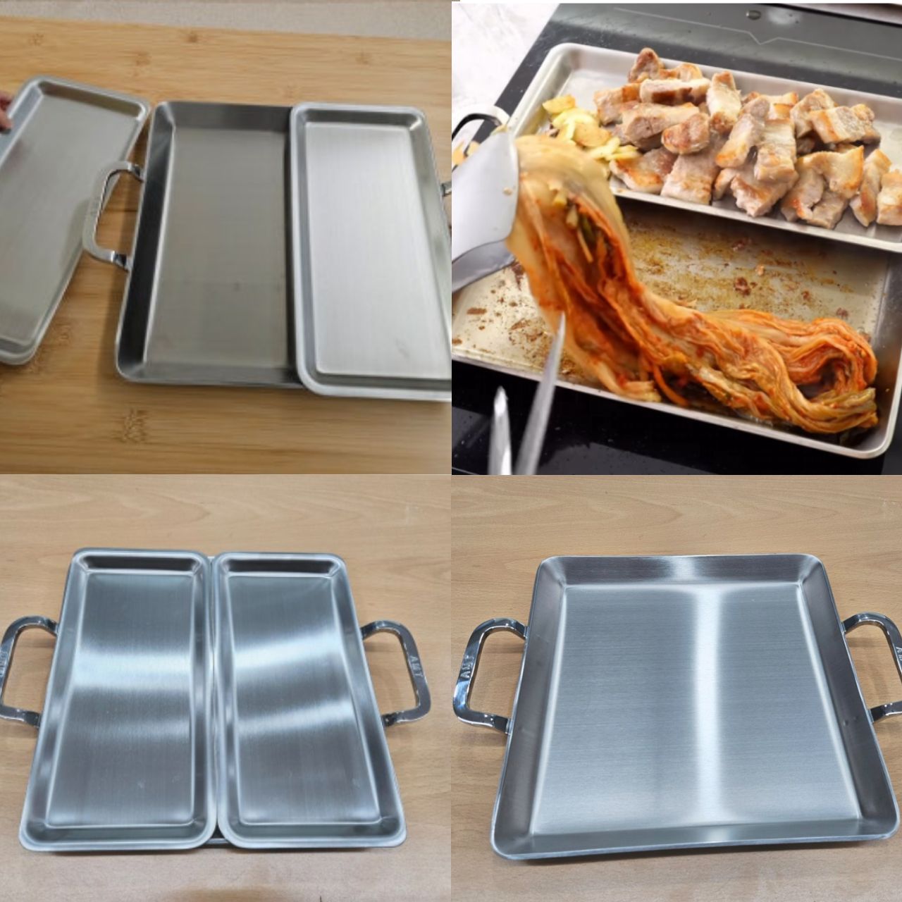 [AMT] 316Ti Stainless Steel 5-Ply Stealth Roast Pan & Modular Tray Set