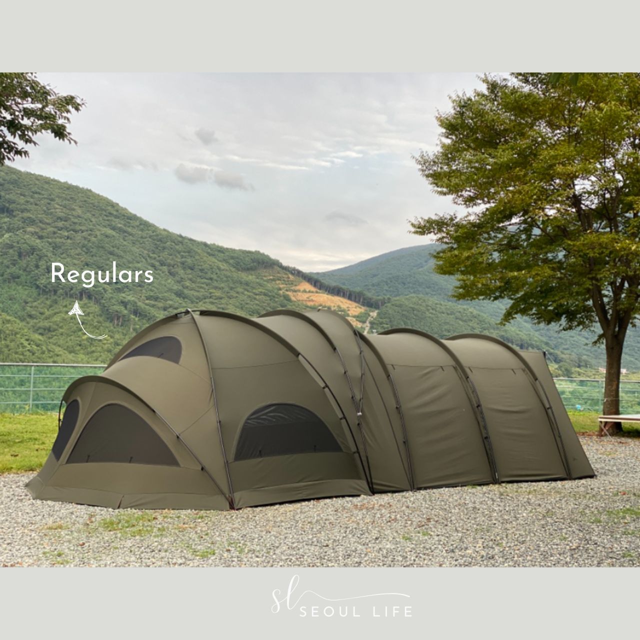 [Campingkan] Regulus Connecting Tent, Connectable Design with other Campingkan tent.