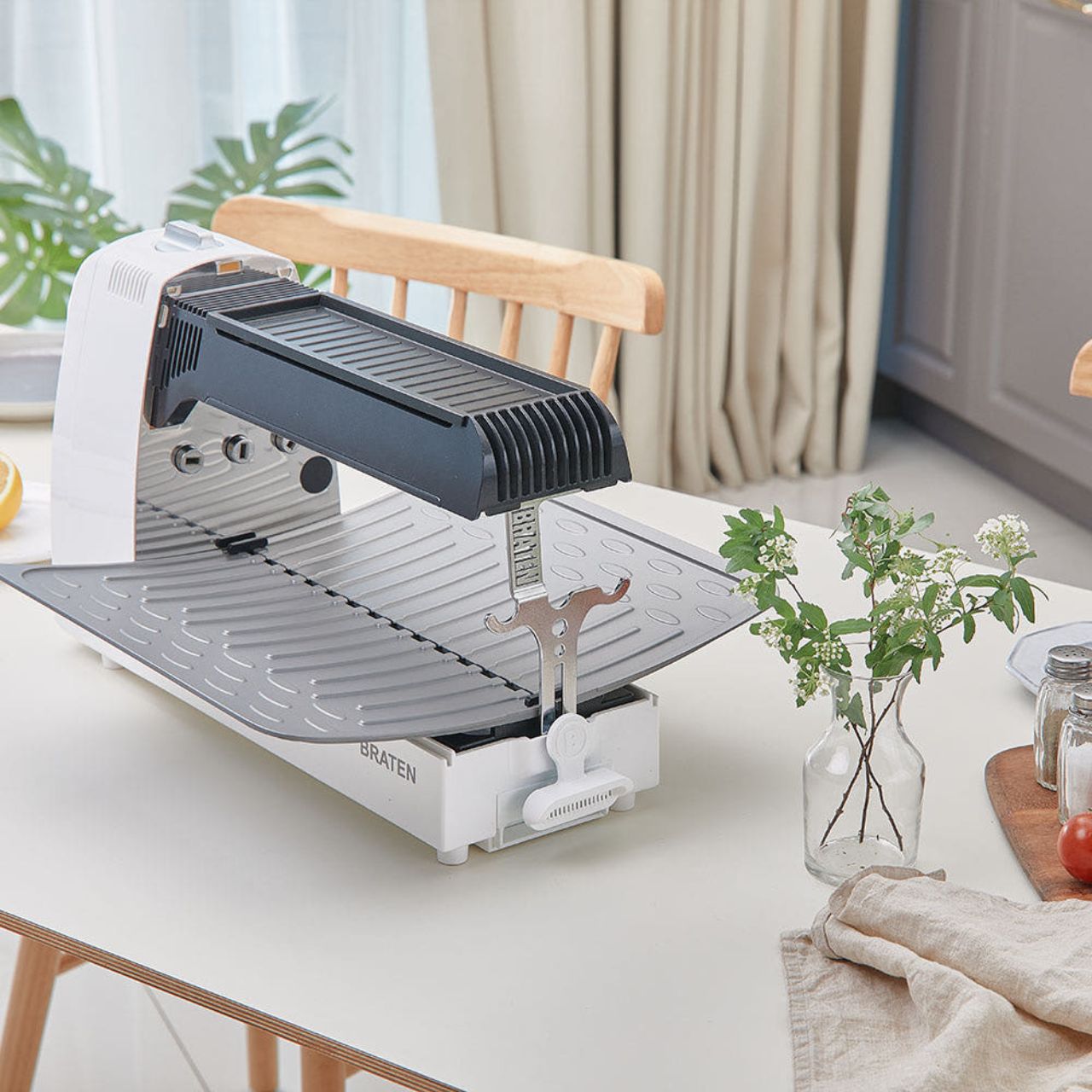 [Braten] BBQ Grill, Foldable Gas Grill Set