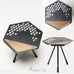 *Shahzarad* Hexa camping side table, camping lantern table, Made in Korea