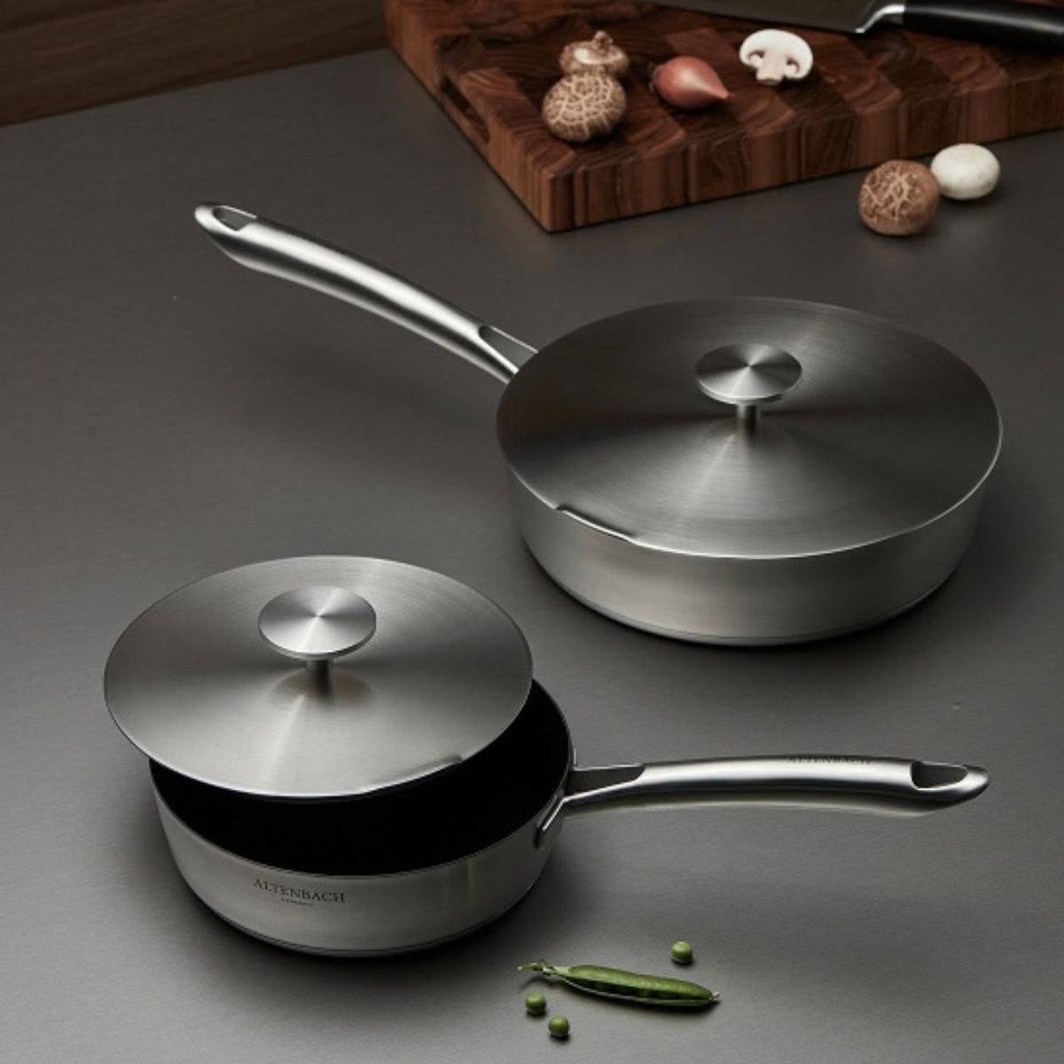 [Altenbach] Multi 5-Ply Deep Sauté Pan Set