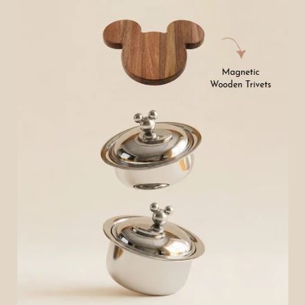 [finnilo] 316Ti 5層ステンレスグルメシチューポット、ミッキーマウス限定エディション。