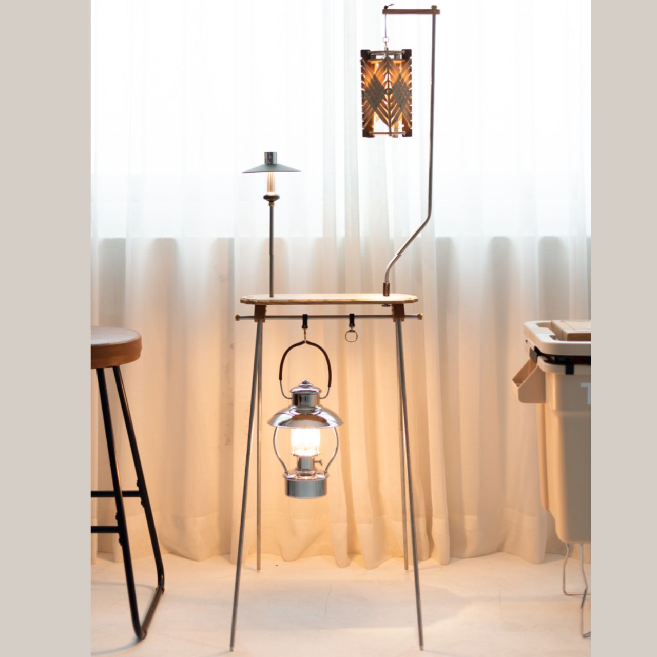 [Shahrazad] Handcarfted Wood lantern hanger stand/ Table/ Shelf
