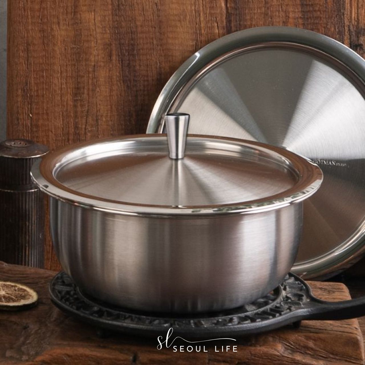 [Gotman] Premium Heating Pot 316Ti Stainless, 5-Ply Copper Core, 3 Sizes