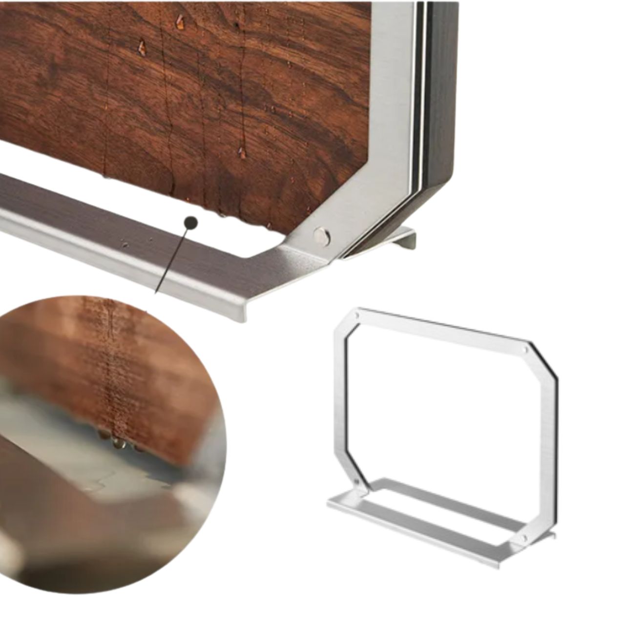 [Heriter] Premium Signature Knife Chopping board with Steel Stand