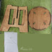 *Goalzero  Round Camping Table* Handcraft Side table, Foldable, Made in Korea