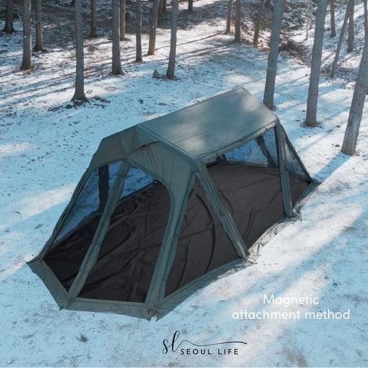 *Urbanside* Easy Cabin Air Tent/ Khaki Color. Outdoor Camping