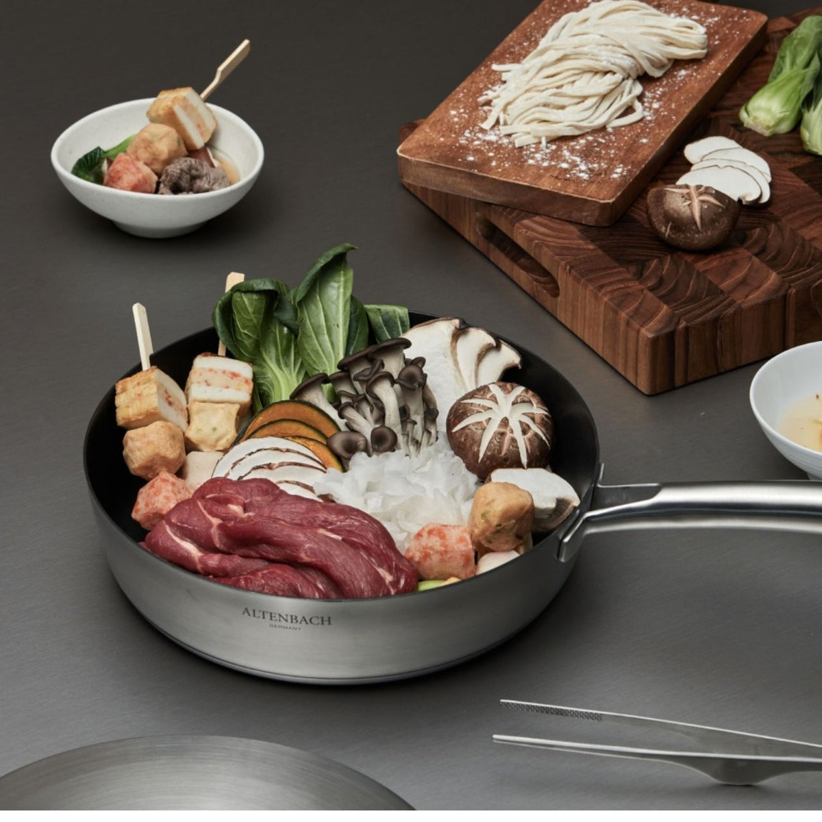 [Altenbach] Multi 5-Ply Deep Sauté Pan Set