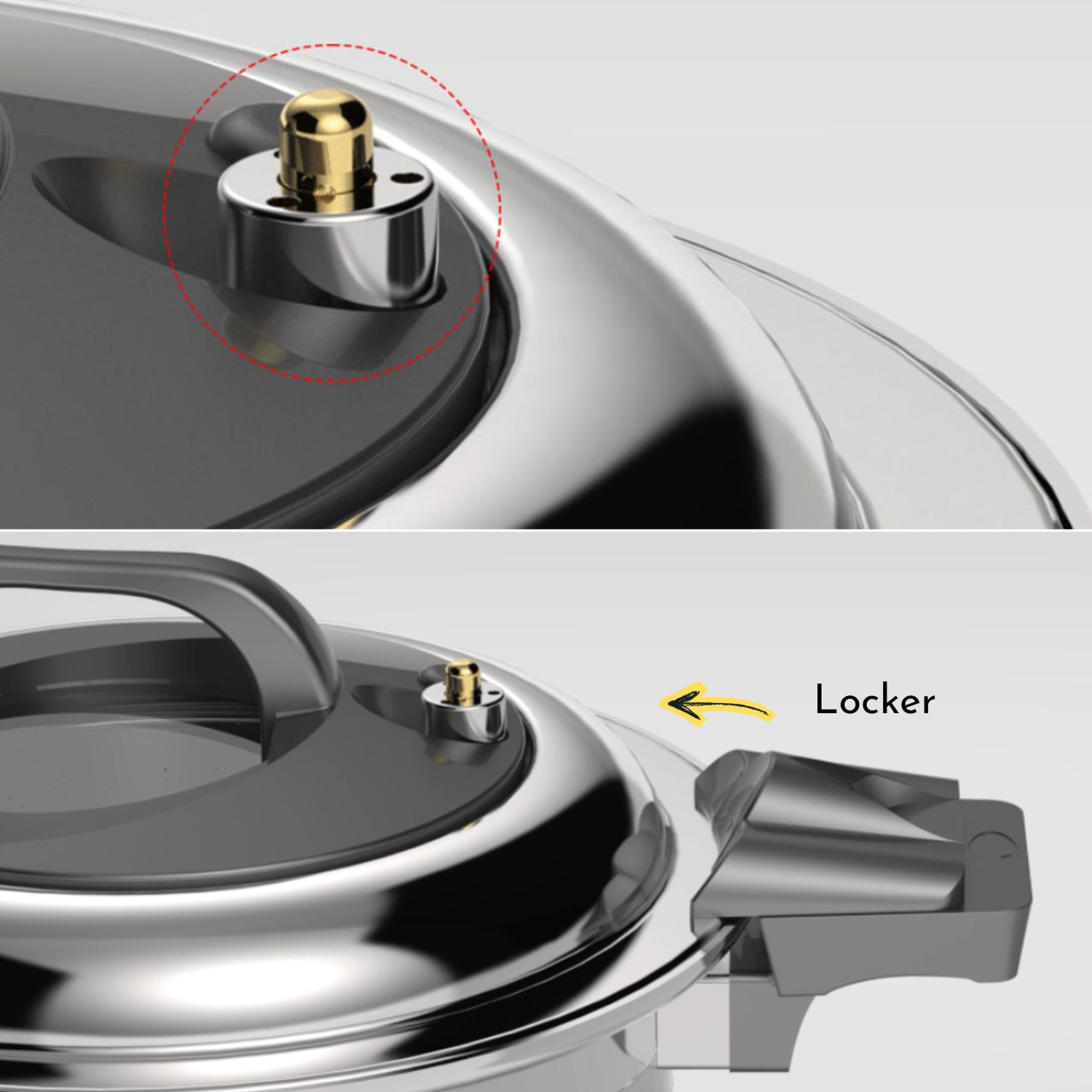 [Altenbach] STS 316 Ti, 5-PLY Multi-Cook Stainless Pressure Pot, 3 Sizes