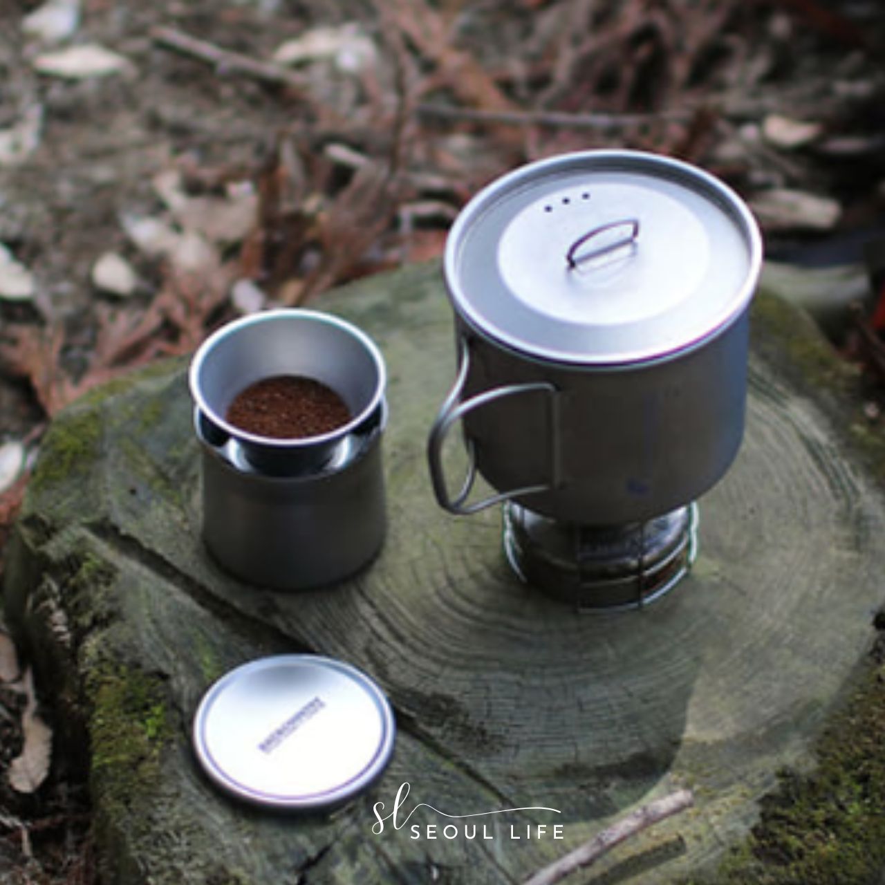 Titanium Coffee Maker for outdoors Camping Backpacking Hiking Trav SeoulLife