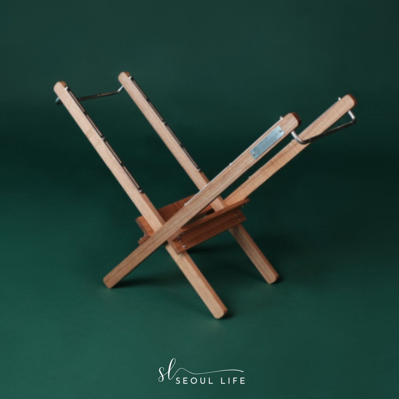 Handcraft Camping-fire Wooden Rack, Log Rack, Made in Korea