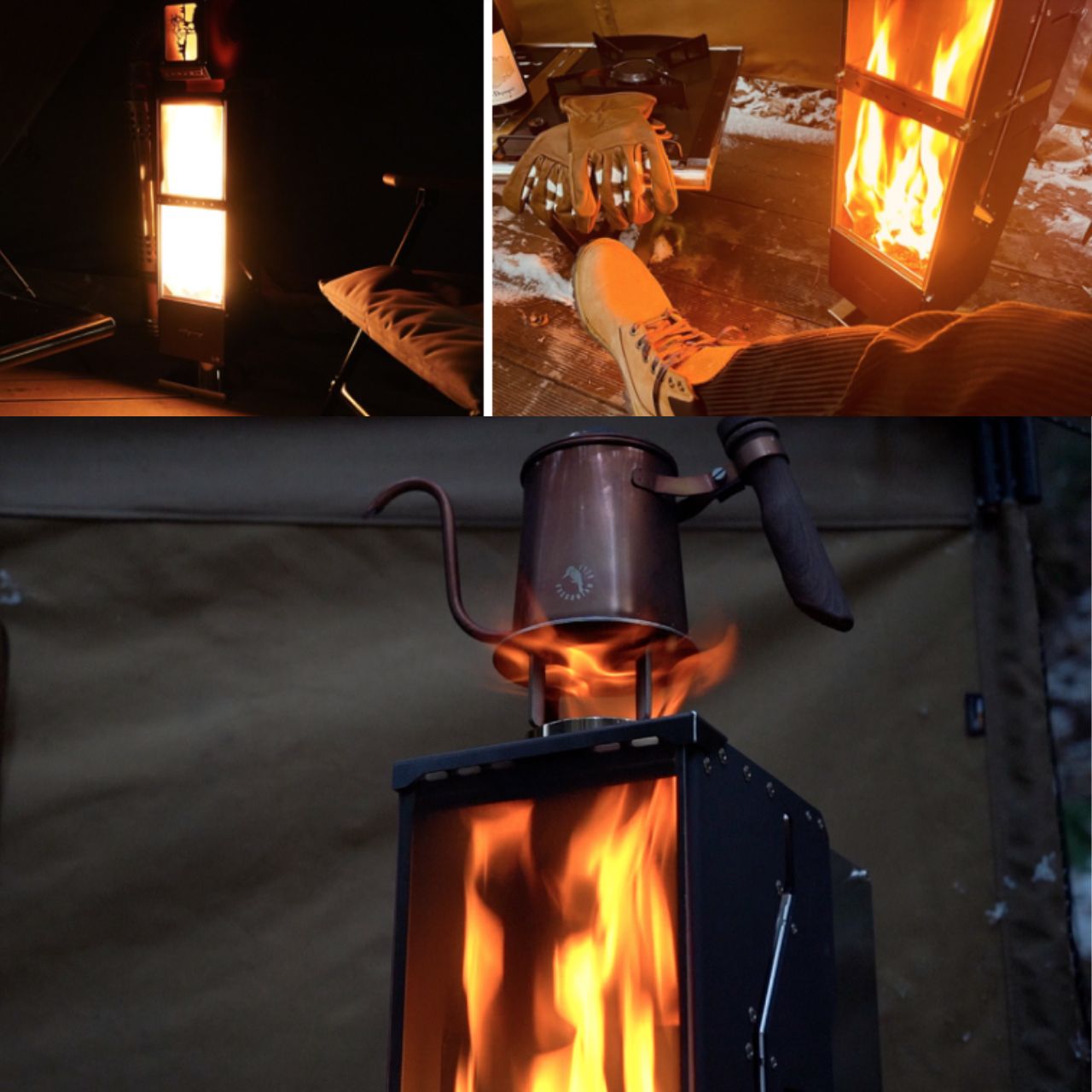 [Victory] Mono Classic Black Pellet Burning Camping Stove