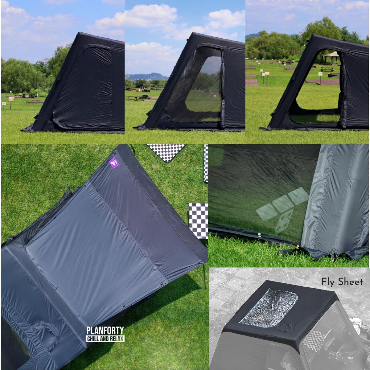 [Planforty] Dice Shelter Air Tent Lightweight Space-Saving Design