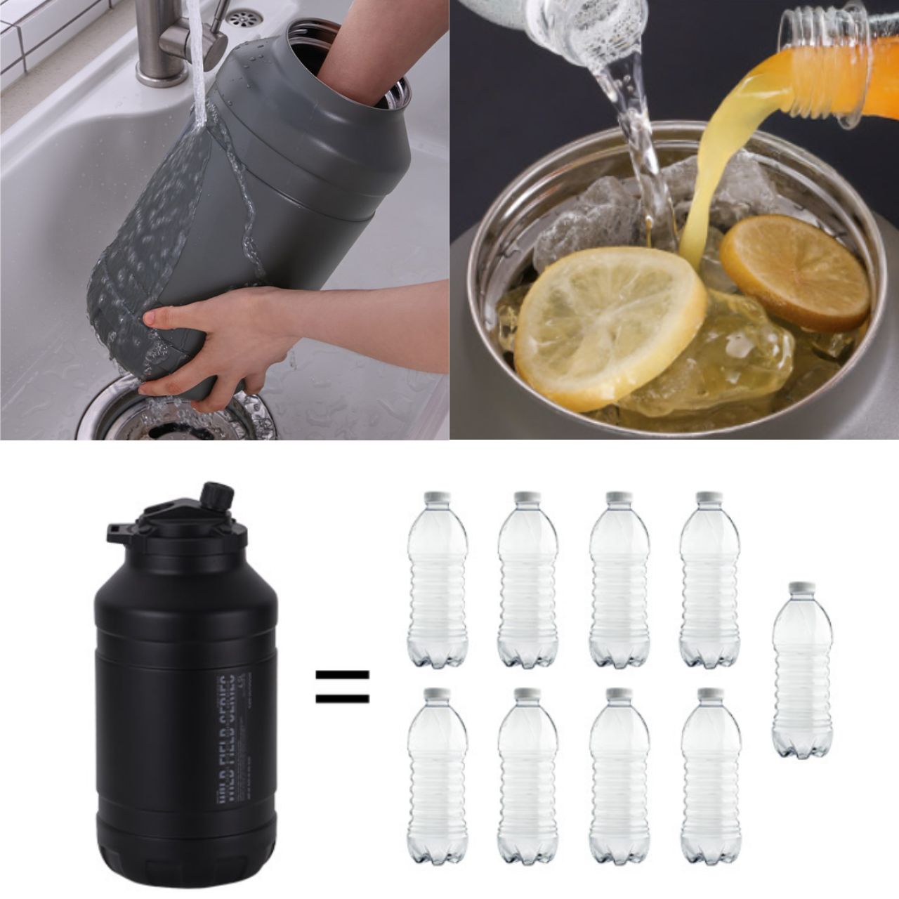 KZM] Field TX SUS 304 Water Jug 4.5 with Pole Stands – SeoulLife