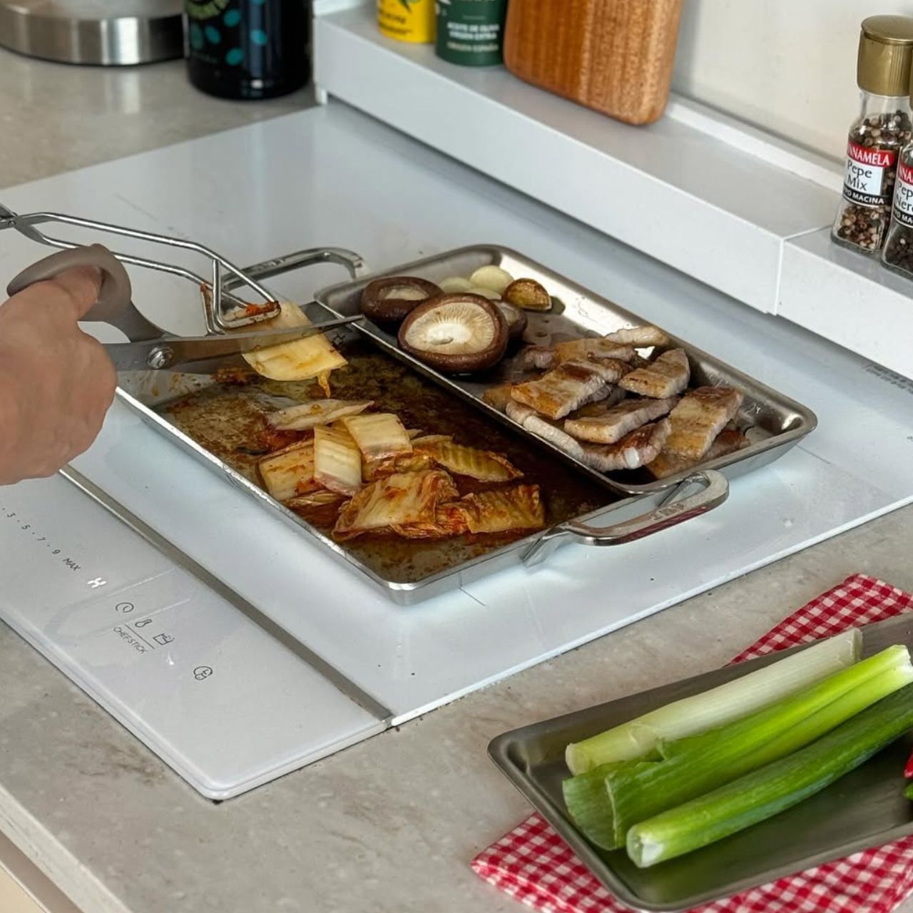 [AMT] 316Ti Stainless Steel 5-Ply Stealth Roast Pan & Modular Tray Set