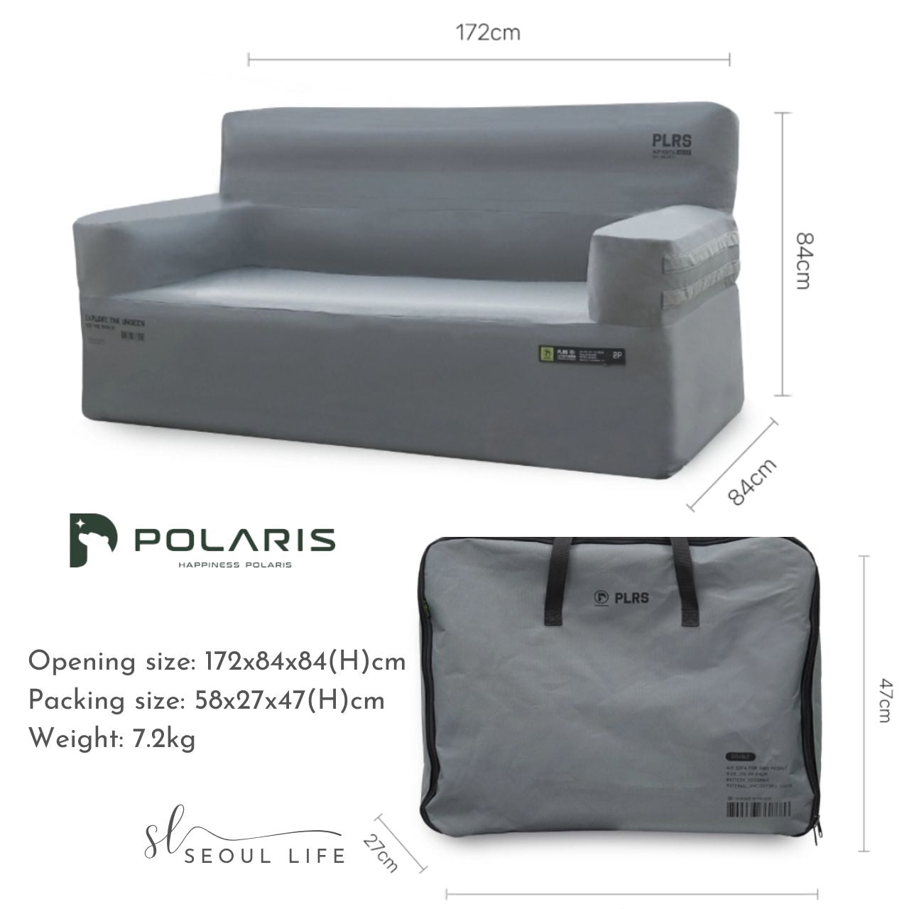 [Polaris] Air Sofa, One-touch, 3-min Installation