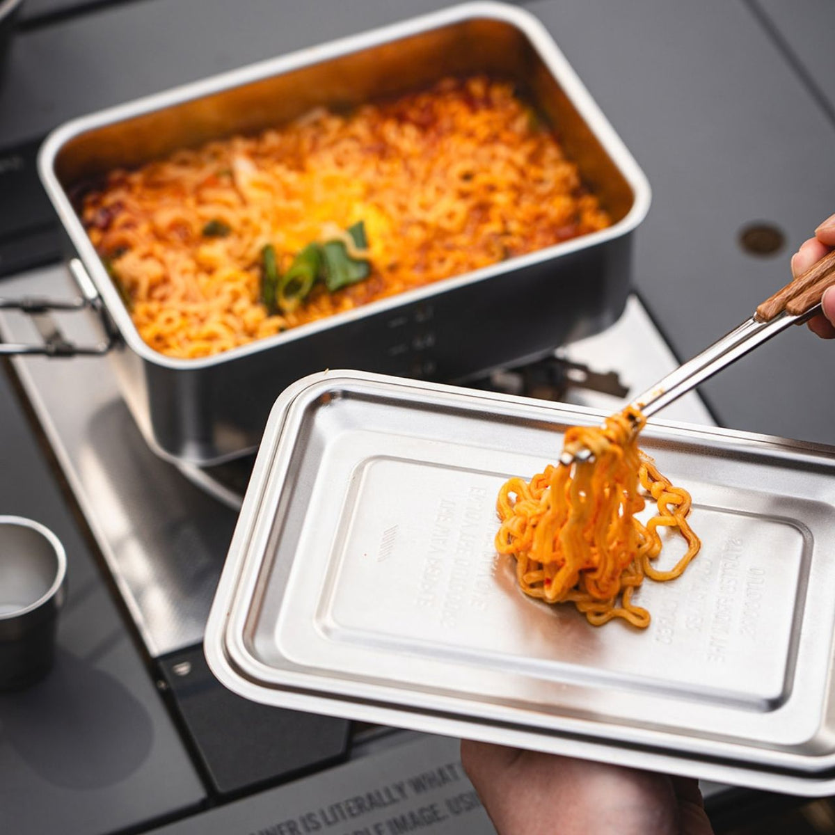 [Cargo Container] All-in-One Outdoor Camping Master Mess Kit Cookware Set
