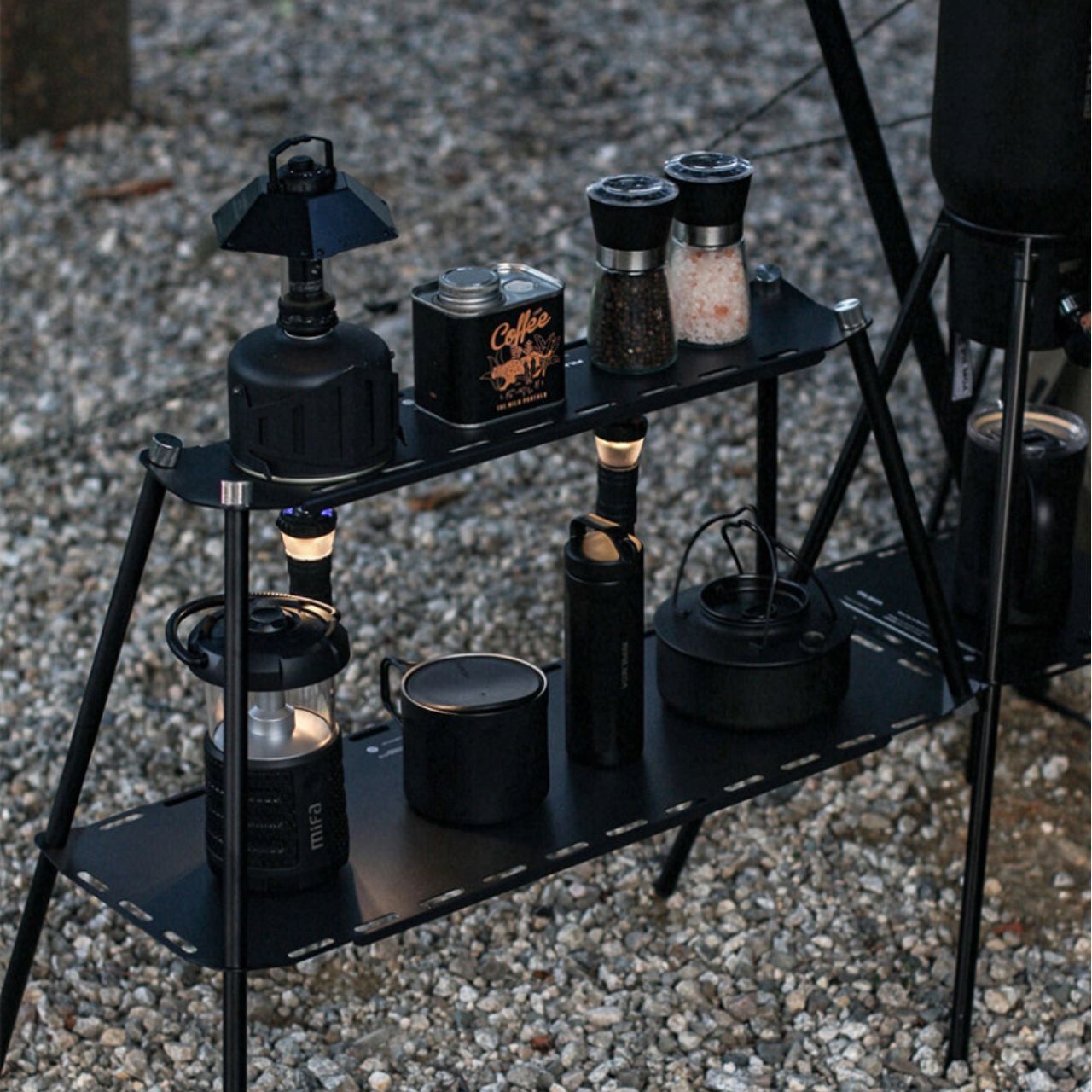 [PILMOA] Tactical Heavy Duty 2-Tier Camping Expansion Shelf