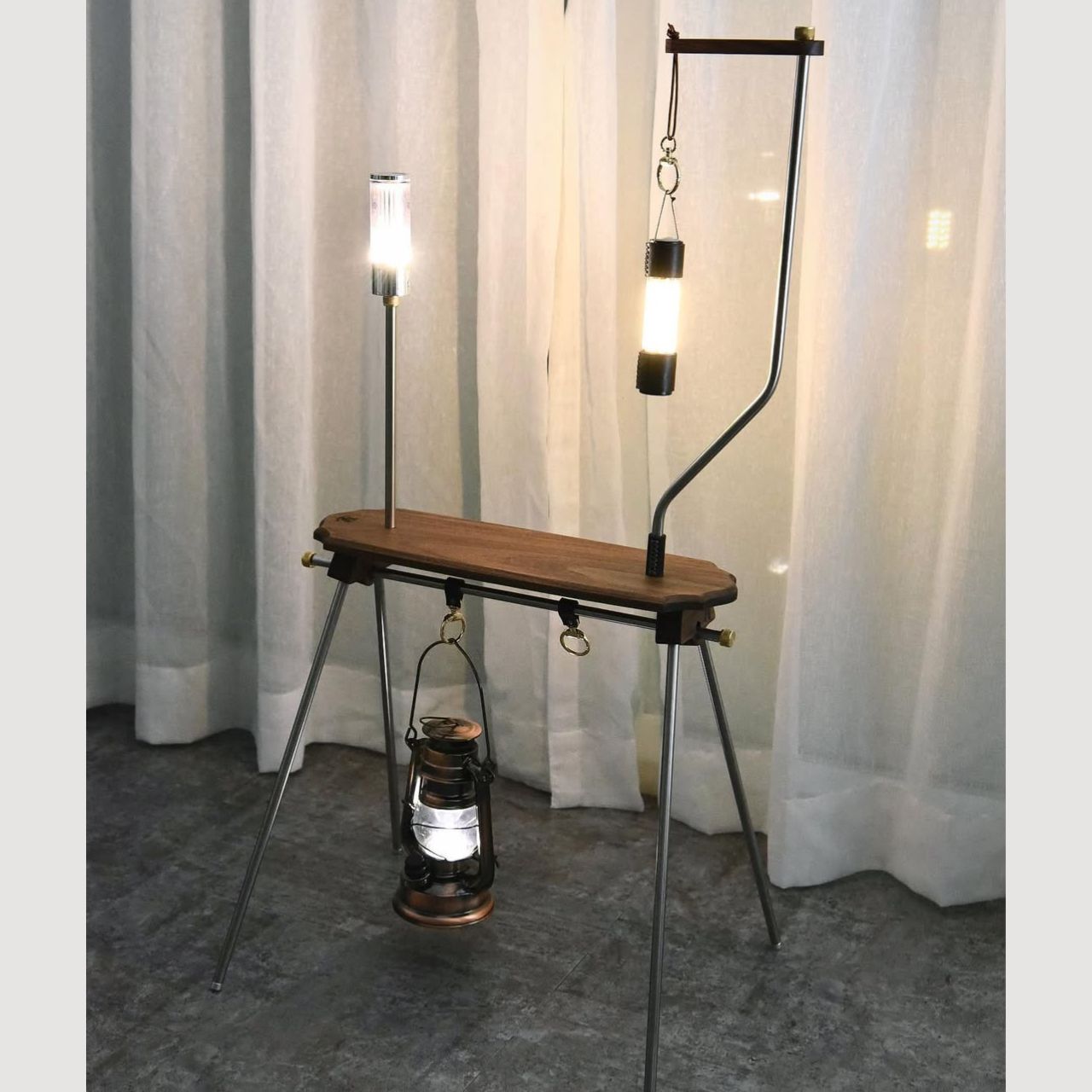 Shahrazad] Handcarfted Wood lantern hanger stand/ Table/ Shelf