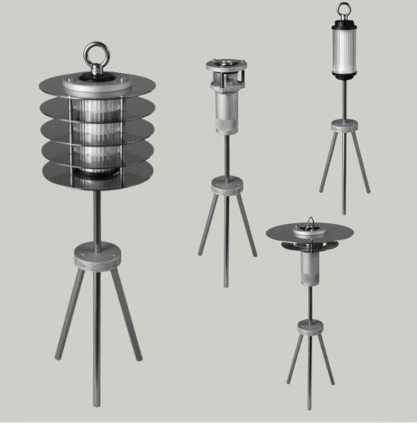 [Kunst Baum] Nessen 110 & Mono  Base Stand for 38explore lantern – Camping Lantern Stand, Height Adjustable