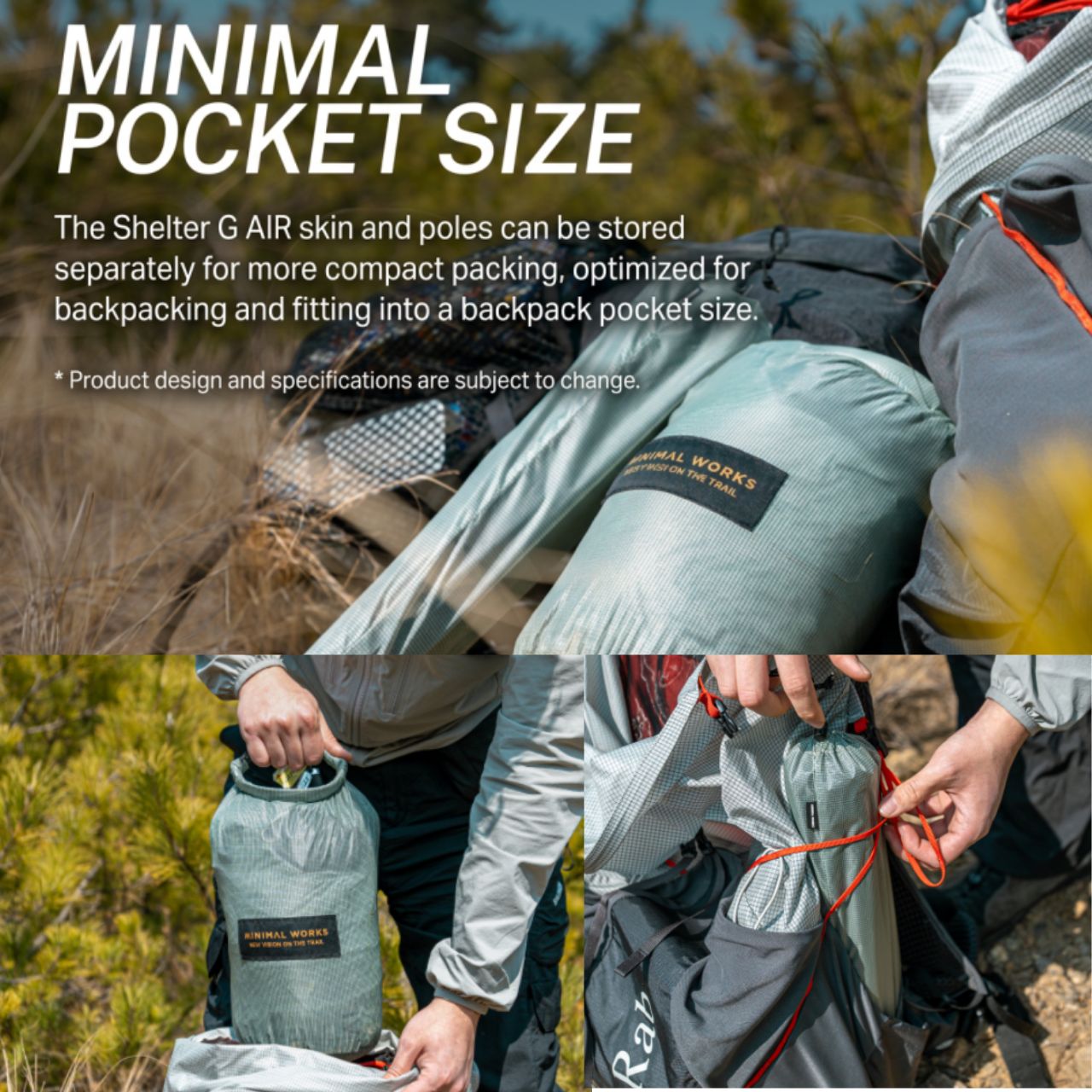 [Minimal Works] 2,030g Lightweight Shelter G Air