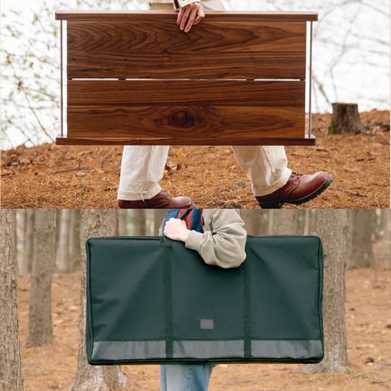 [Tesup] *Klotz Table* Handcraft Extendable  Wooden Folding Camping Table