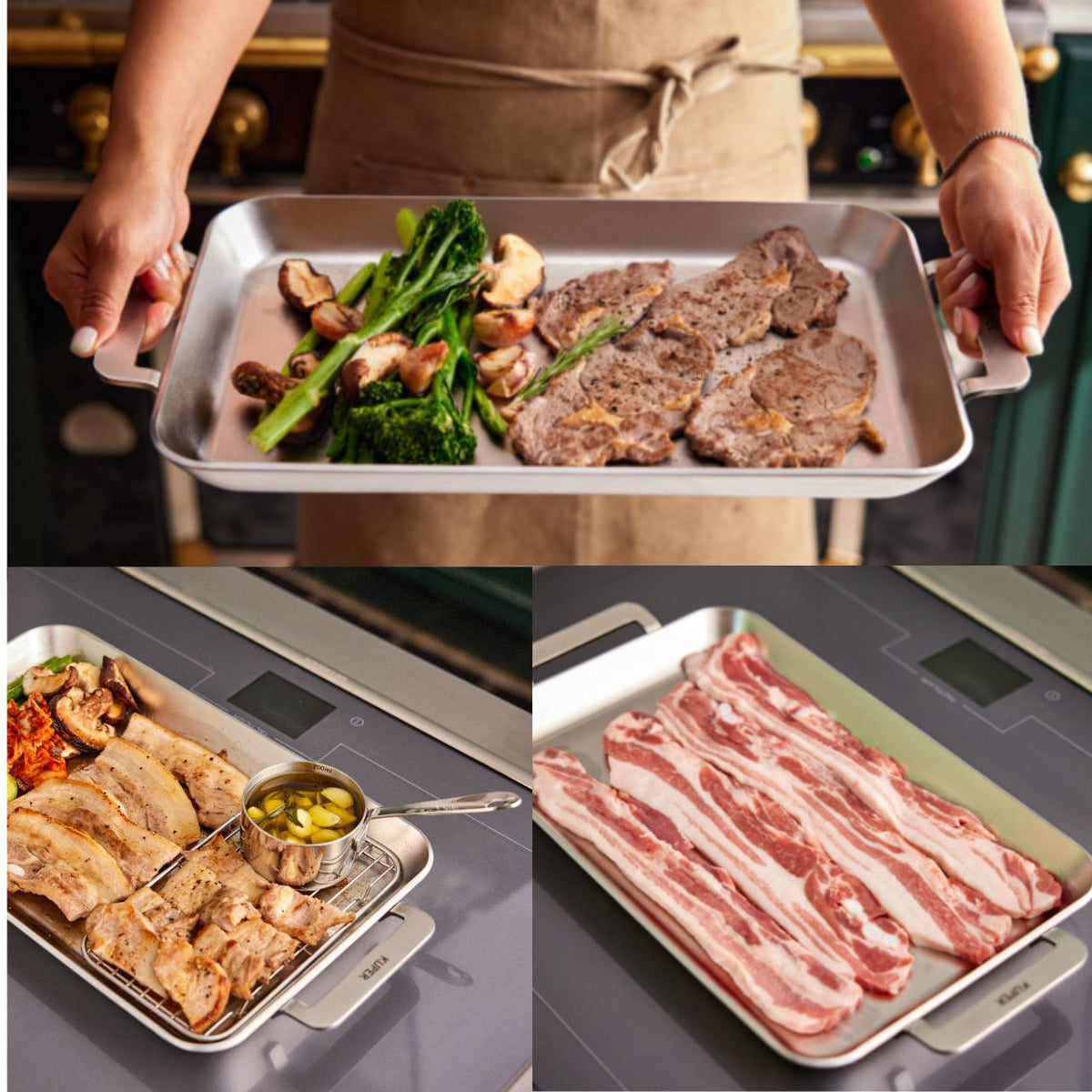 [KUPER]  5-Ply 4T SUS 304 Zero-Polish Rectangular Long Pan