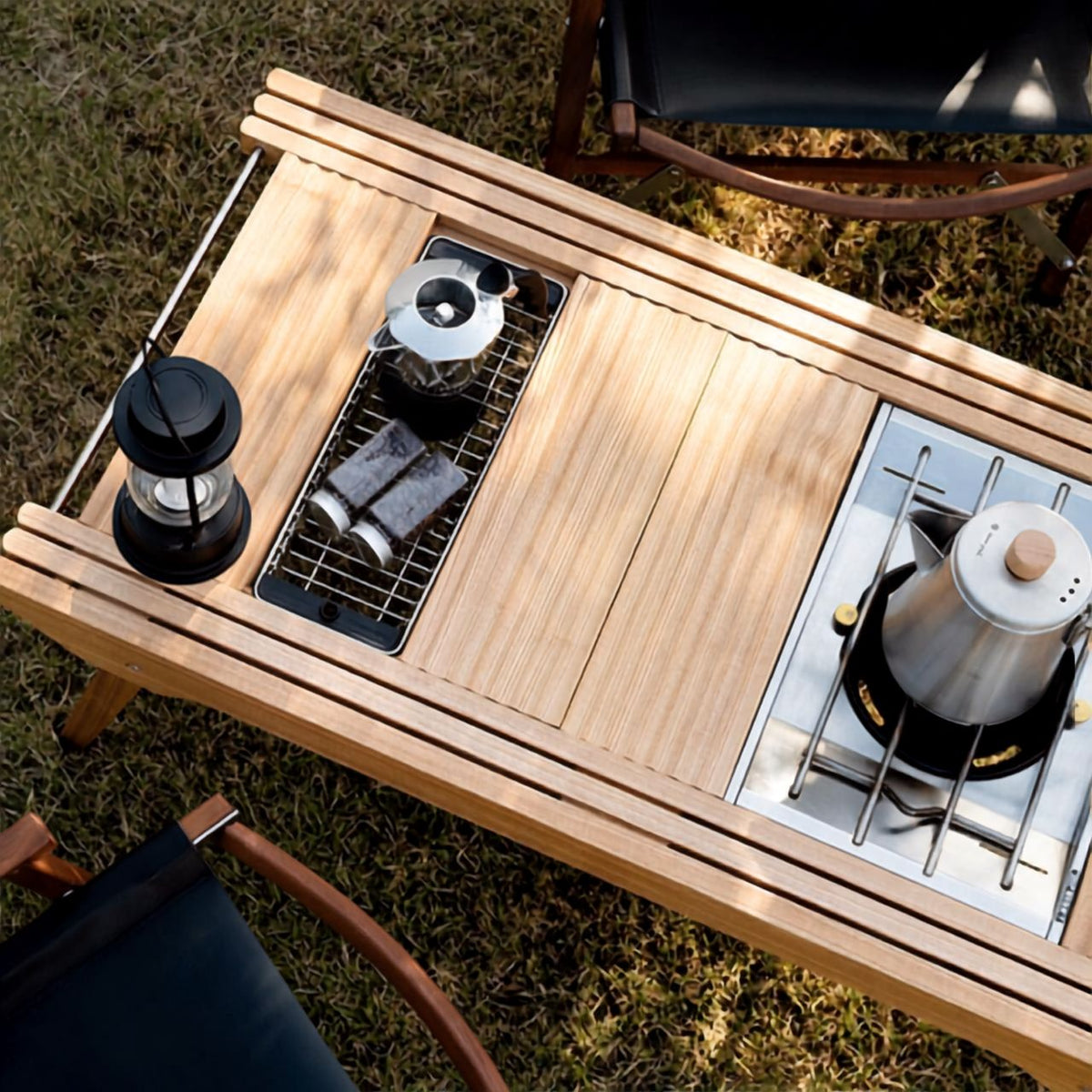 [Machen] Versatile Modular Wooden Camping Living Table