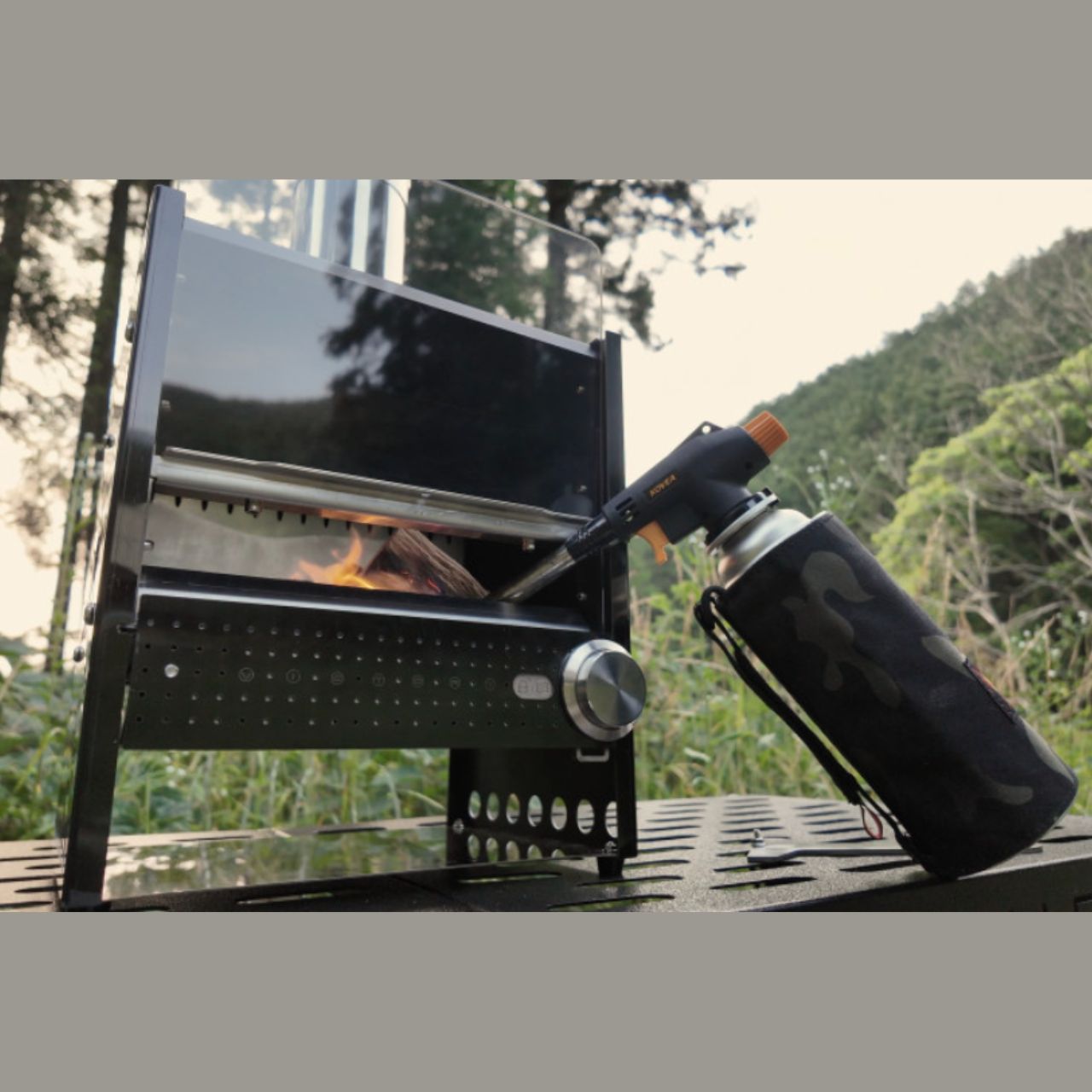 [Victory] Mona Outdoor 2-way Wood Stove w/ cooking space