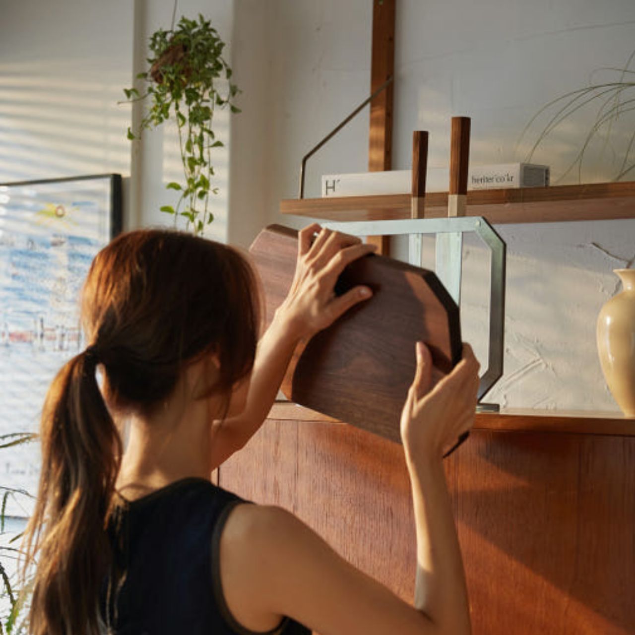 [Heriter] Premium Signature Knife Chopping board with Steel Stand