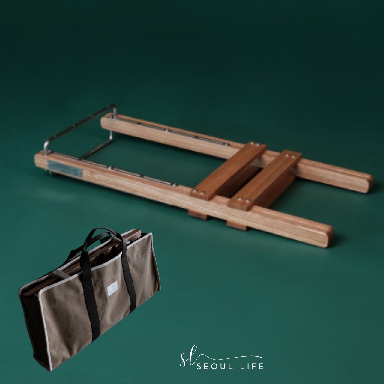 Handcraft Camping-fire Wooden Rack, Log Rack, Made in Korea