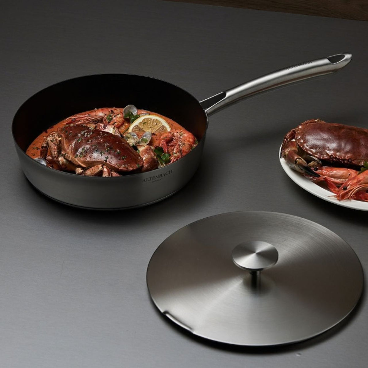 [Altenbach] Multi 5-Ply Deep Sauté Pan Set